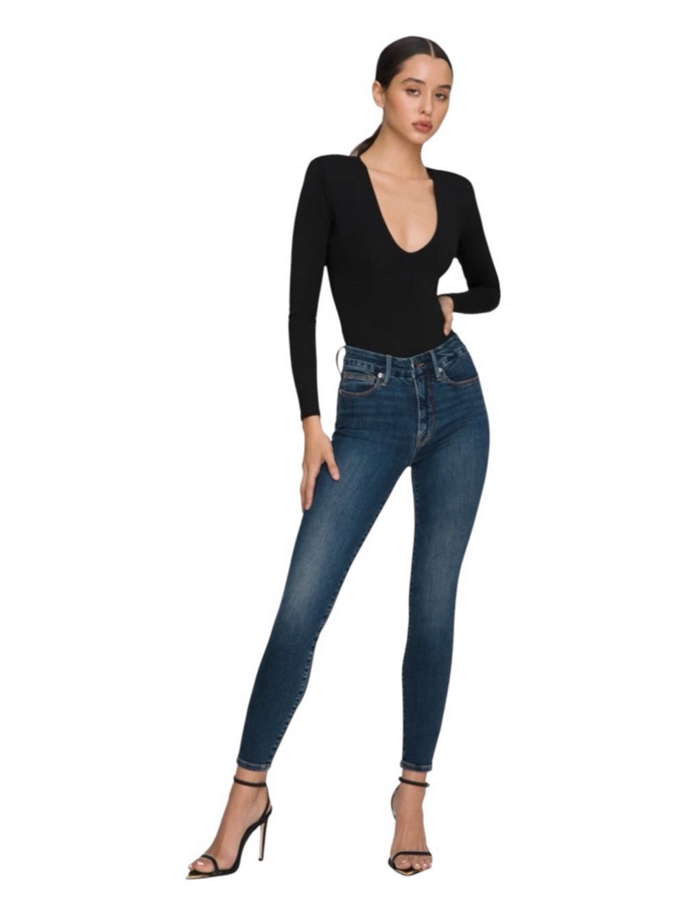 Good American "Good Legs" High-Rise Skinny Jeans • Size 10/30 • Blue 778 • NWT